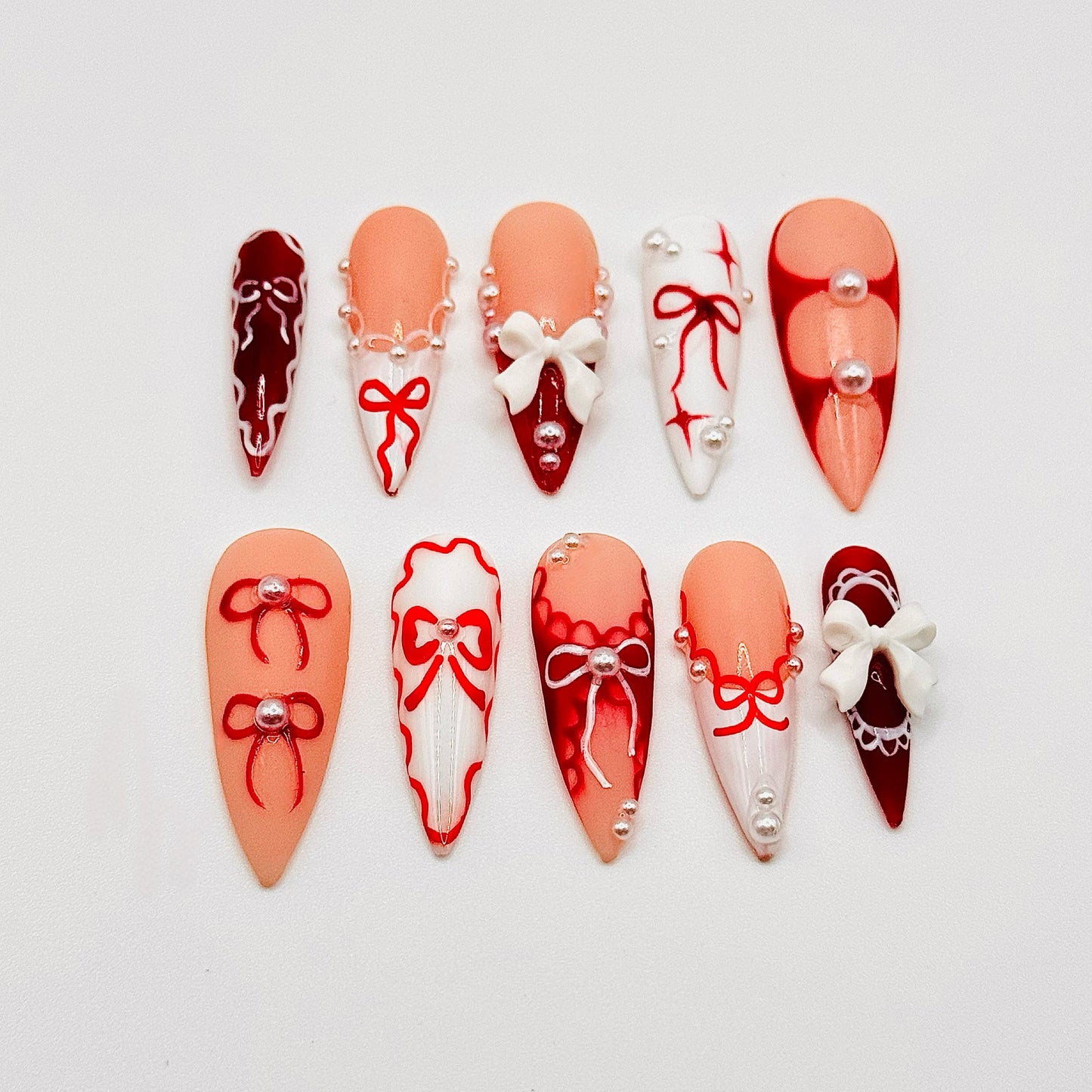 red ribbon.